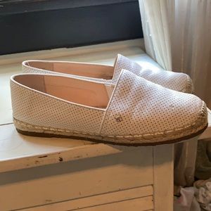 Kate spade white slip on shoes
